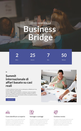 Business Bridge - Modello Di Sito Web Gratuito