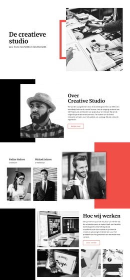 De Creatieve Studio - Moderne Websjabloon