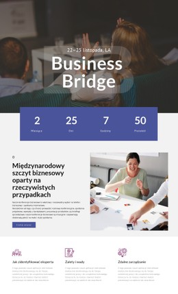 Kolumna Szablonu Siatki CSS Dla Business Bridge