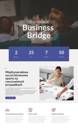 Business Bridge - Darmowa Strona Docelowa, Szablon HTML5