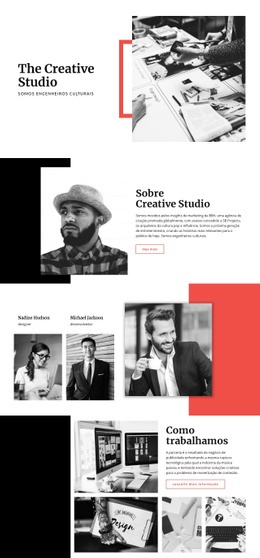 The Creative Studio - Maquete Do Site Em PSD