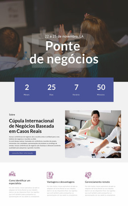 Ponte De Negócios - Modelo De Site Joomla