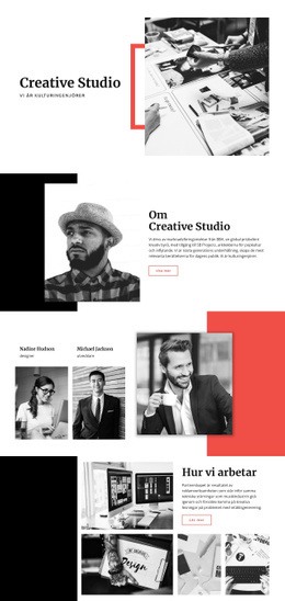 Creative Studio - Webbplatsmallar