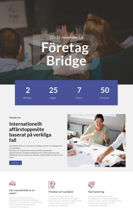 Business Bridge Webbplatsmallar