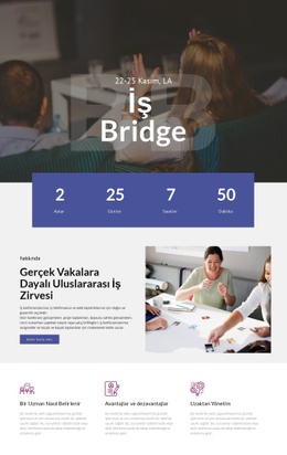 İş Köprüsü - Ücretsiz Açılış Sayfası, Şablon HTML5