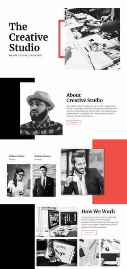 CSS Layout For The Creative Studio