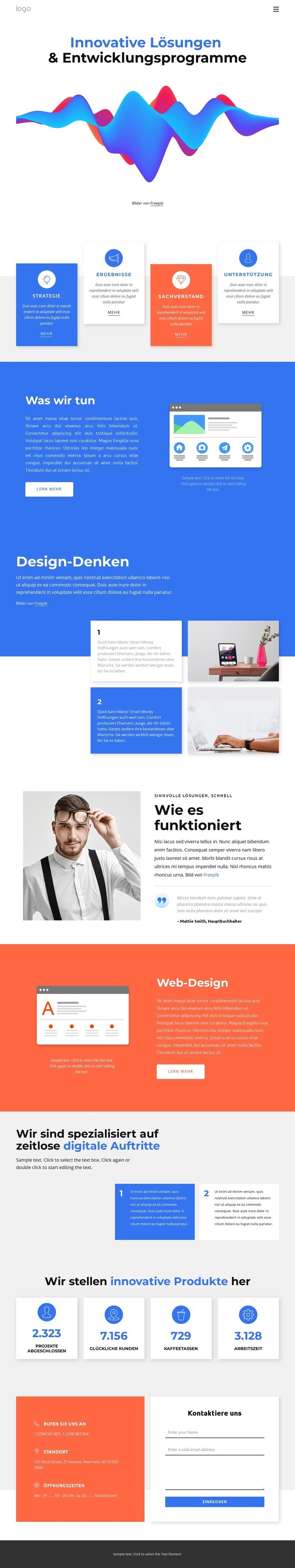 Innovative Forschungslösungen HTML Website Builder