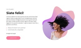 Mockup Di Sito Web Gratuito Per Impara Ad Essere Felice Nella Vita