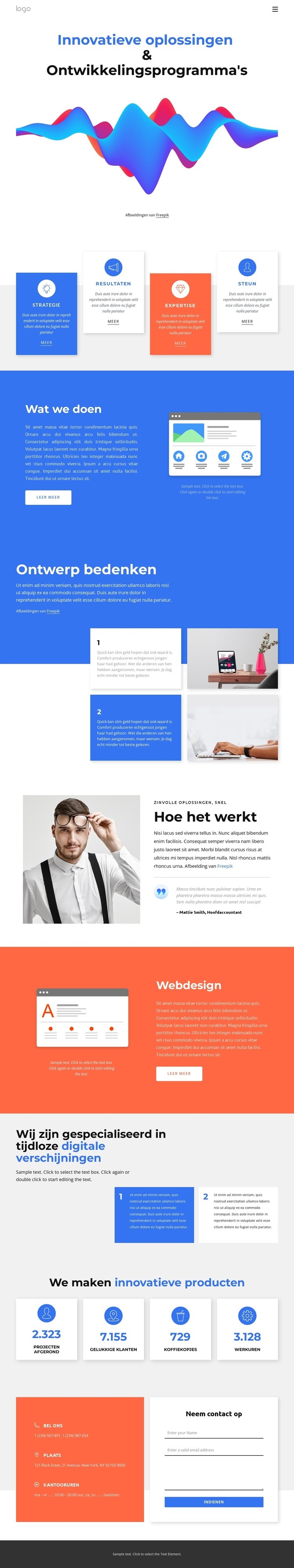 Innovatieve onderzoeksoplossingen HTML5-sjabloon