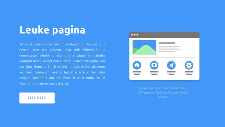 Wij ontwerpen verbluffende gebruikerservaringen Sjabloon voor één pagina