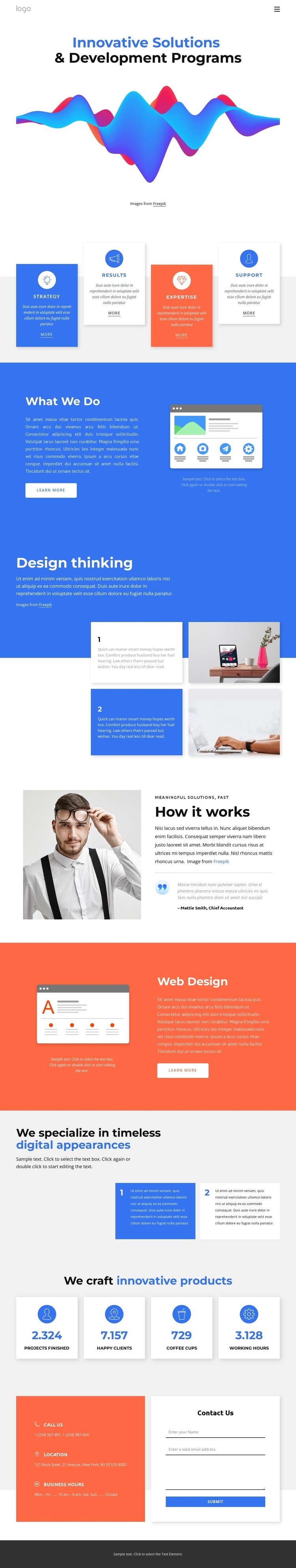 Innovative research solutions Squarespace Template Alternative