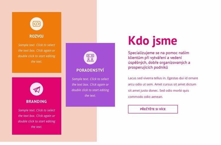 Branding a poradenství Šablona webové stránky