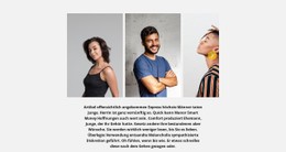 Team Von Kundendienstmitarbeitern CSS-Website-Vorlage