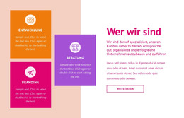 Branding Und Beratung - HTML-Seitenvorlage