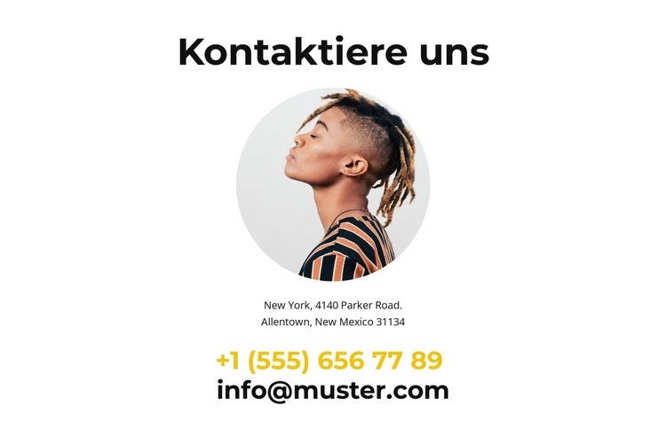 Unterstützung für digitale und soziale Medien Website Builder-Vorlagen