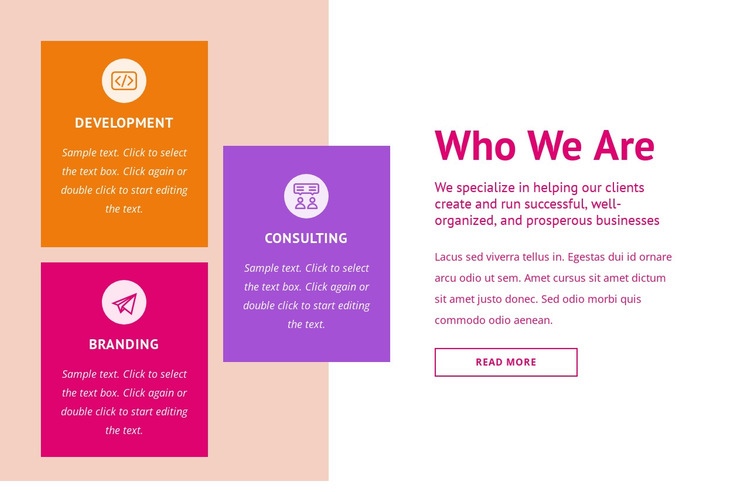 Branding and consulting Elementor Template Alternative