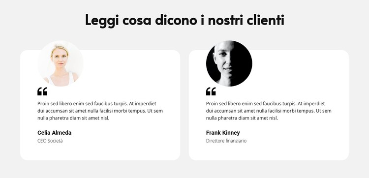 Personale sul lavoro Modello CSS