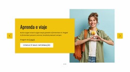 Programa De Estudos E Viagens - Modelo HTML5 Responsivo