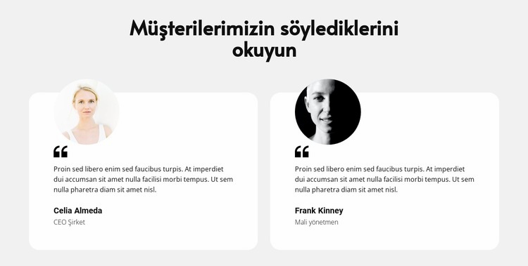 İş hakkında personel Web Sitesi Mockup'ı