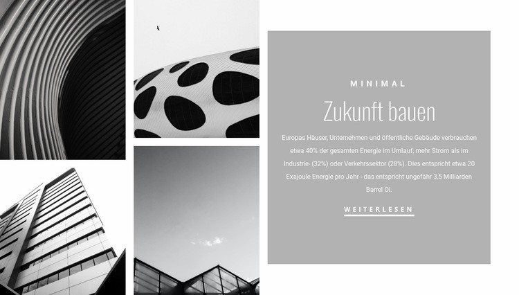 Neue Formen in der Architektur HTML Website Builder