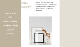 Maqueta De Pantalla Para Marcos De Fotos En El Interior.