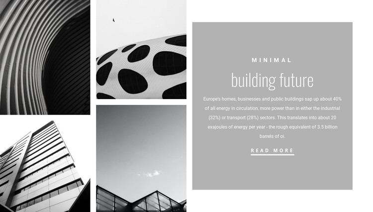 New forms in architecture HTML Template