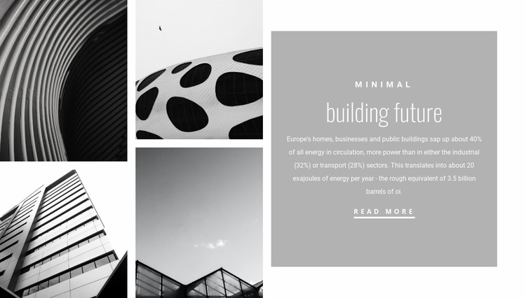 New forms in architecture Html Website Builder