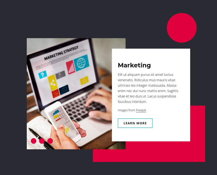 Marketing and sales technology One Page Template