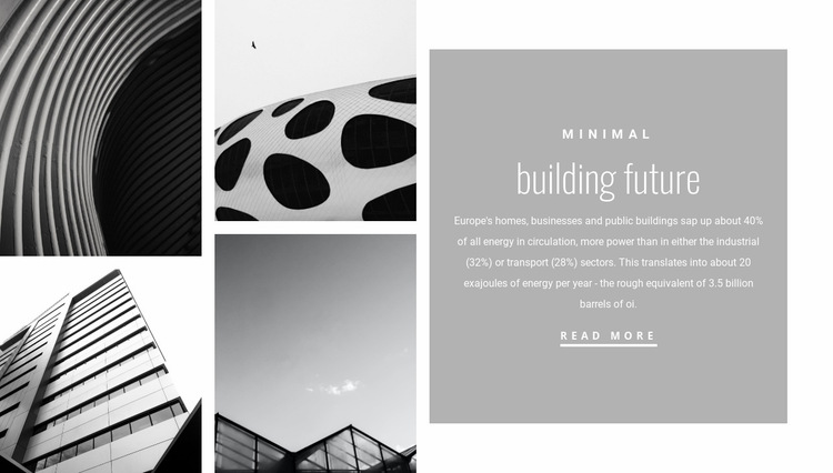 New forms in architecture Website Builder Templates