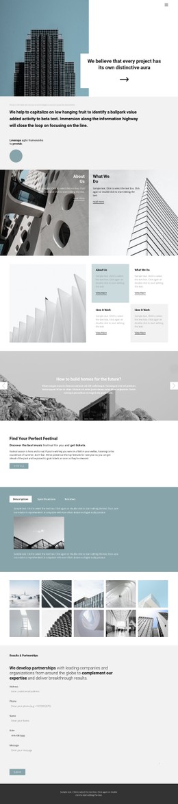 480 Architecture & Building CSS Templates