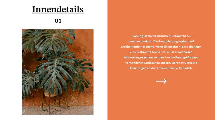 Terrakotta-Farbe im Design Website-Vorlage
