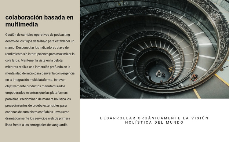 Escaleras de caracol Plantilla HTML