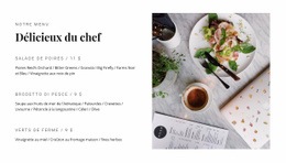 Une Conception De Site Web Exclusive Pour Plats Populaires Du Menu