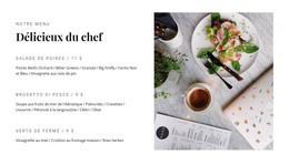 Plats Populaires Du Menu - Modèle HTML Simple