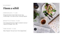Népszerű Ételek A Menüből - Egyszerű HTML-Sablon