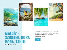 Maldív -Szigetek, Bora Bora, Tahiti – E-Kereskedelmi Webhely