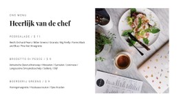 Populaire Gerechten Van Het Menu Premium CSS-Sjabloon