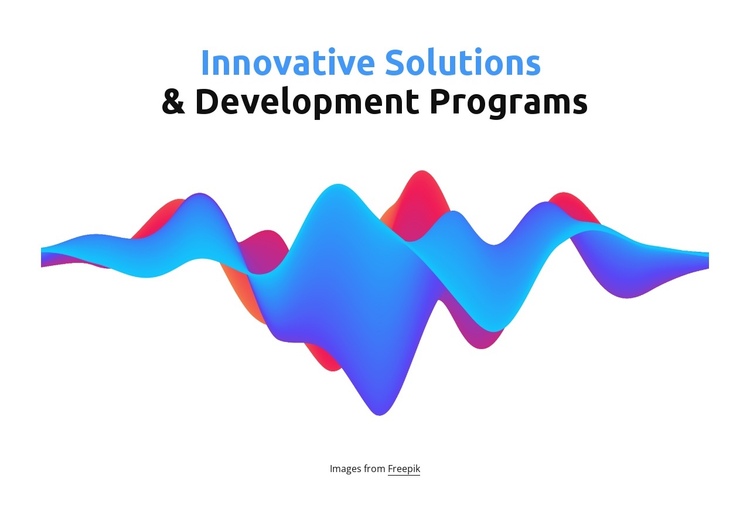 Development programs One Page Template