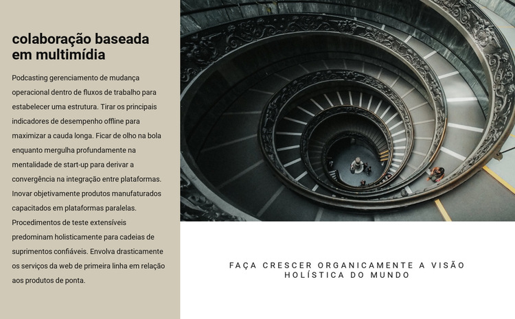 Escadas em espiral Modelo de site