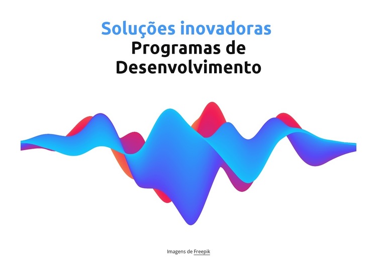 Programas de desenvolvimento Modelo de site