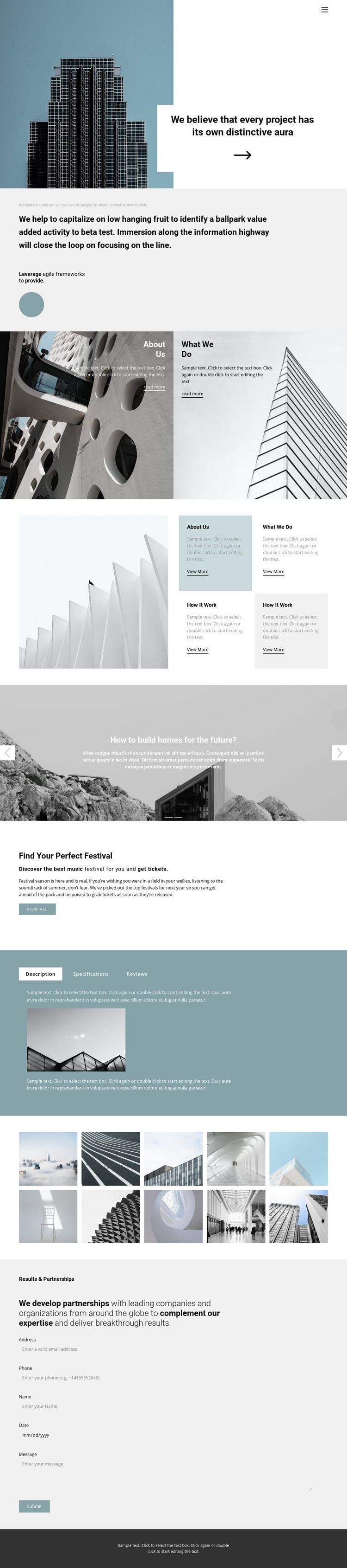 Choose an office for yourself Squarespace Template Alternative