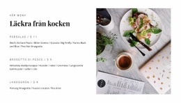 Populära Rätter Från Menyn - Vackert WordPress-Tema