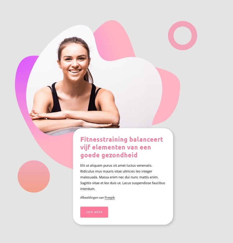 Goede gezondheid Website Builder-sjablonen