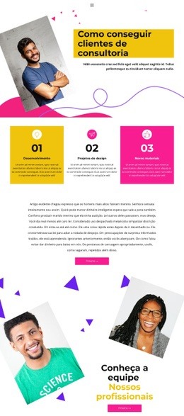 Design Do Site Para Trabalho De Analista De Negócios