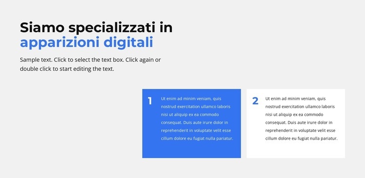 Aspetto digitale Costruttore di siti web HTML