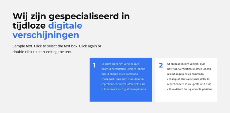 Digitaal uiterlijk CSS-sjabloon