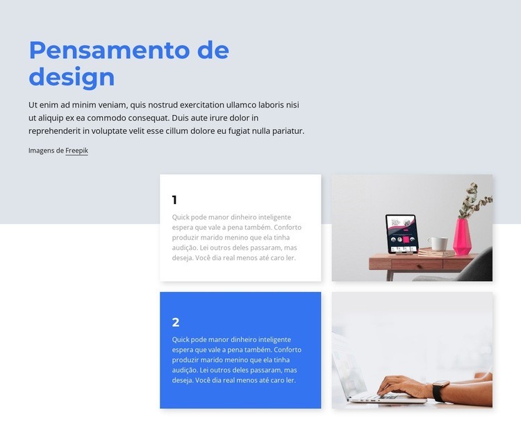 Abordagem centrada no ser humano para a inovação Design do site