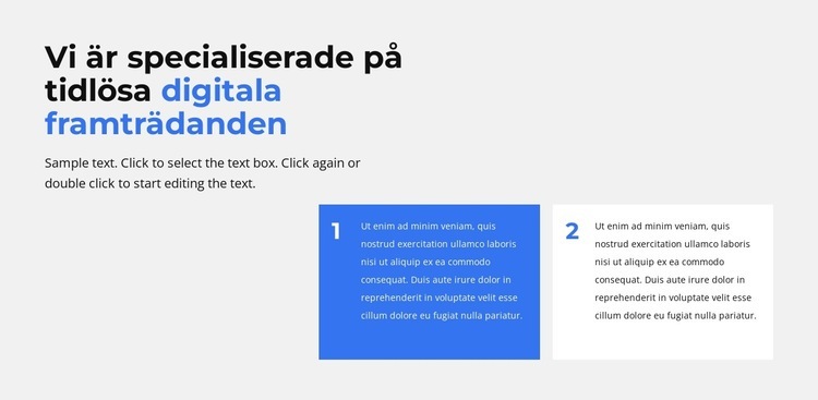 Digitalt utseende Hemsidedesign