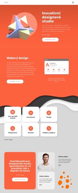 Multidisciplinární Designové Studio – Bezplatná Šablona Webových Stránek