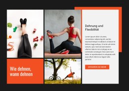 Dehnung Und Flexibilität Responsive CSS-Vorlage